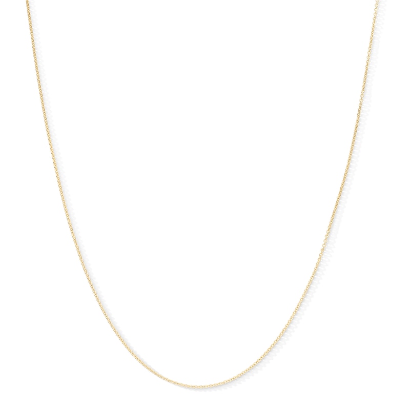 14K Hollow Gold Cable Chain - 18"