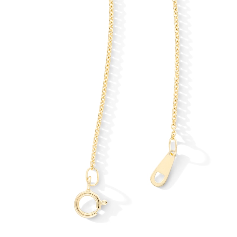 Main Image 2 of 14K Hollow Gold Cable Chain - 18"