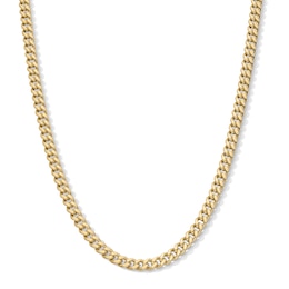 10K Gold Bonded Sterling Silver Miami Cuban Curb Chain - 22"