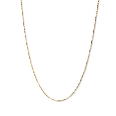 10K Solid Gold Twisted Box Chain - 18"