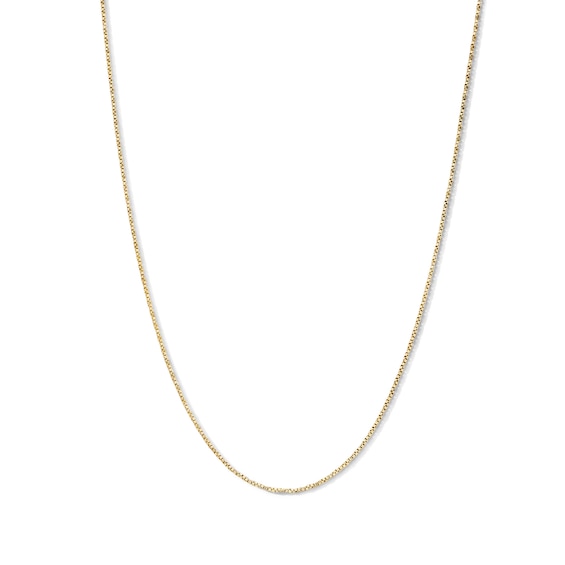 10K Solid Gold Twisted Box Chain - 18"