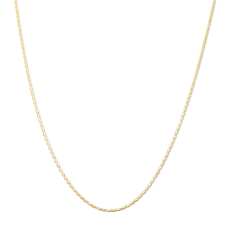 14K Solid Gold Valentino Chain - 18"