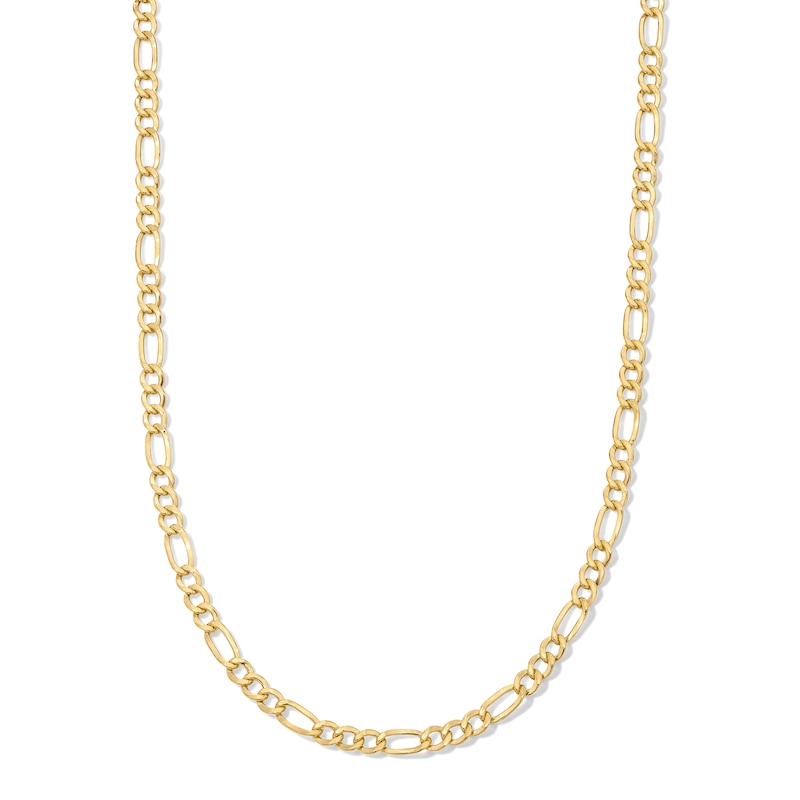 10K Yellow Gold Bonded Figaro Chain - 22"