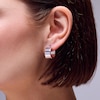 Thumbnail Image 2 of Sterling Silver Wide Hoops