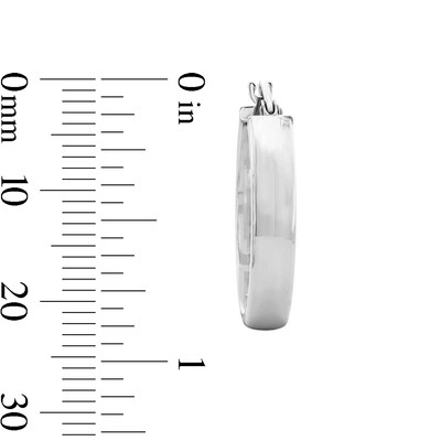Sterling Silver Hollow Hoops