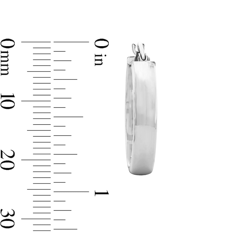 Main Image 3 of Sterling Silver Hollow Hoops
