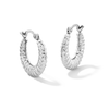 Thumbnail Image 1 of Sterling Silver Stamped Hoops