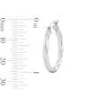 Sterling Silver Twisted Hinged Hoops