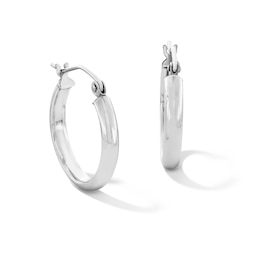 Sterling Silver Hinged Hoops