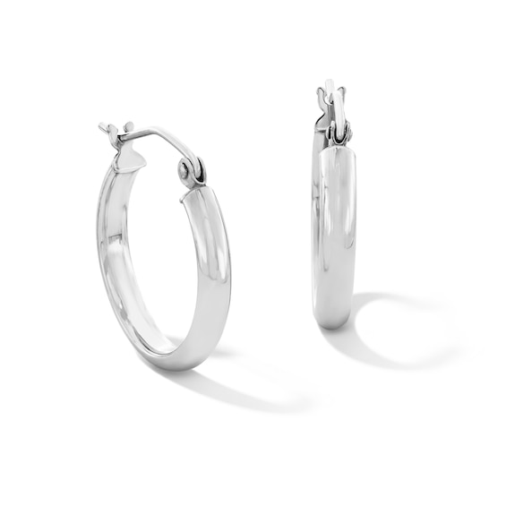 Sterling Silver Hinged Hoops