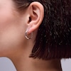 Thumbnail Image 2 of Sterling Silver Hinged Hoops
