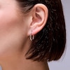 Thumbnail Image 2 of Sterling Silver Hinged Hoops