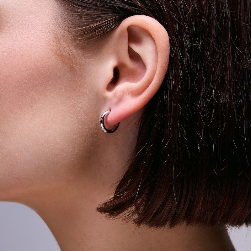 Main Image 2 of Sterling Silver Continuous Hoops