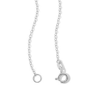 Sterling Silver CZ Round Trio Pendant - 16" + 2"
