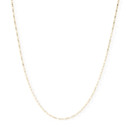 10K Solid Gold Fancy Infinity Link Chain - 18"