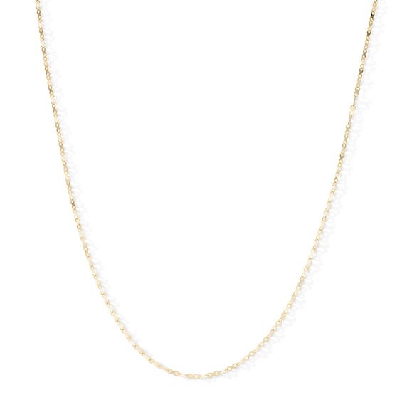 10K Solid Gold Fancy Infinity Link Chain - 18"
