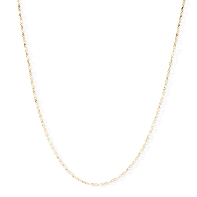 10K Solid Gold Fancy Infinity Link Chain - 18"