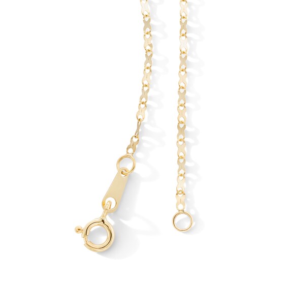 10K Solid Gold Fancy Infinity Link Chain - 18"