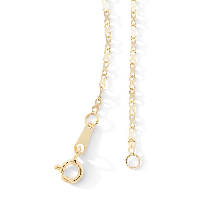 Main Image 2 of 10K Solid Gold Fancy Infinity Link Chain - 18"