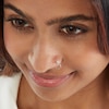 Thumbnail Image 3 of 14K Solid White Gold CZ Flower Nose Ring - 20G 7/16"