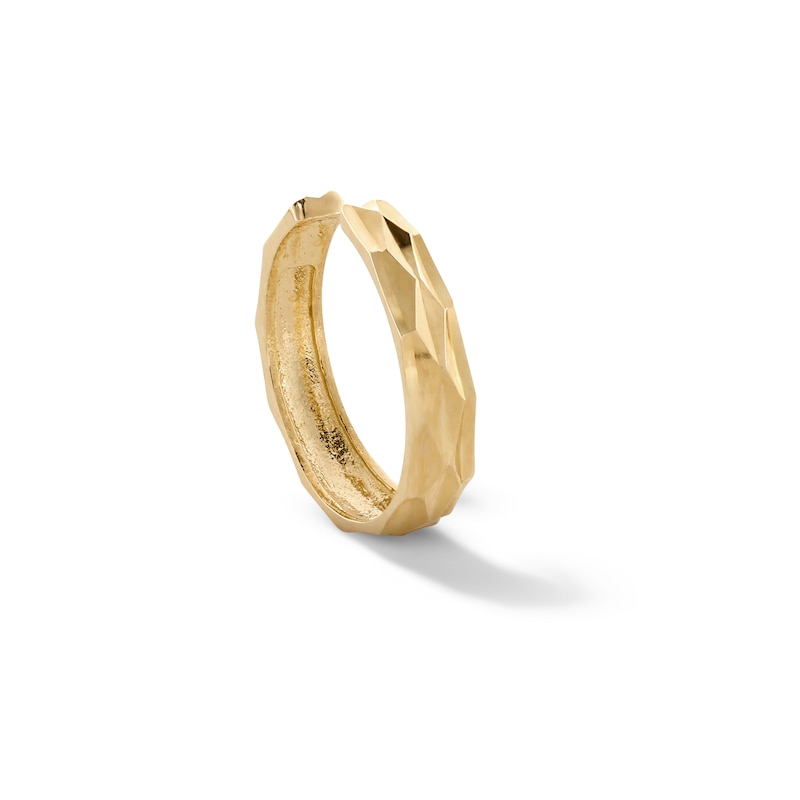 Main Image 1 of 10K Gold Diamond-Cut Ear Cuff