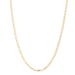 10K Hollow Gold Valentino Chain - 18"