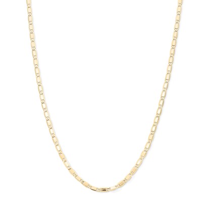 10K Hollow Gold Valentino Chain - 18"