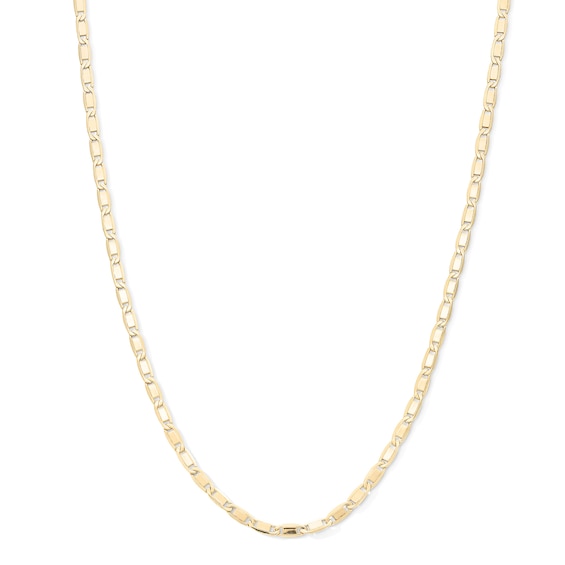 10K Hollow Gold Valentino Chain - 18"