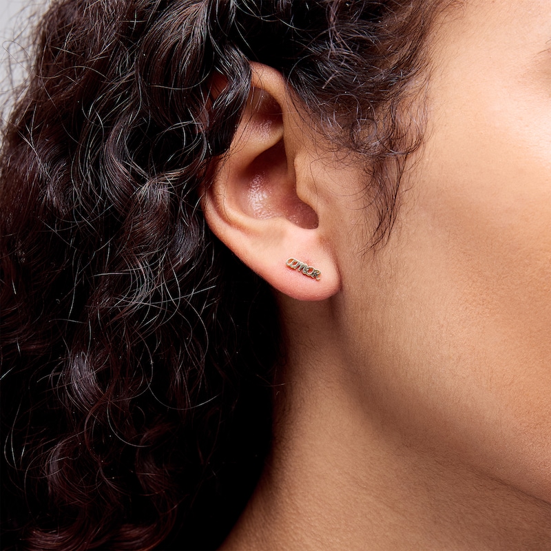 Main Image 2 of 10K Gold Amor Studs