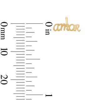 10K Gold Amor Studs