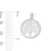Thumbnail Image 2 of Solid Sterling Silver CZ Tree of Life Charm