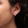 Thumbnail Image 2 of 10K Gold CZ Teardrop Dangle Studs