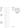 Thumbnail Image 3 of Sterling Silver and Simulated Pearl Heart Studs