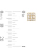 Thumbnail Image 3 of 10K Gold CZ Rounded Square Studs