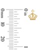 Thumbnail Image 3 of 10K Gold King Crown Studs