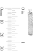 Thumbnail Image 3 of Sterling Silver Diamond-Cut Flat Oval Hoops