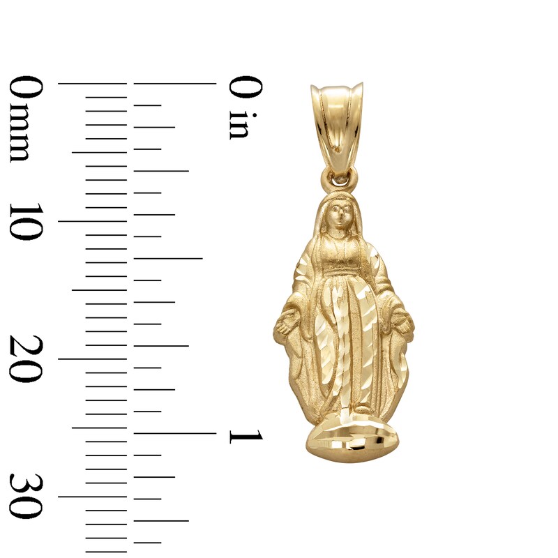 Main Image 3 of 10K Gold Saint Mary Necklace Charm