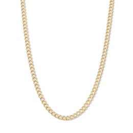 10K Gold Bonded Sterling Silver Curb Chain - 18"