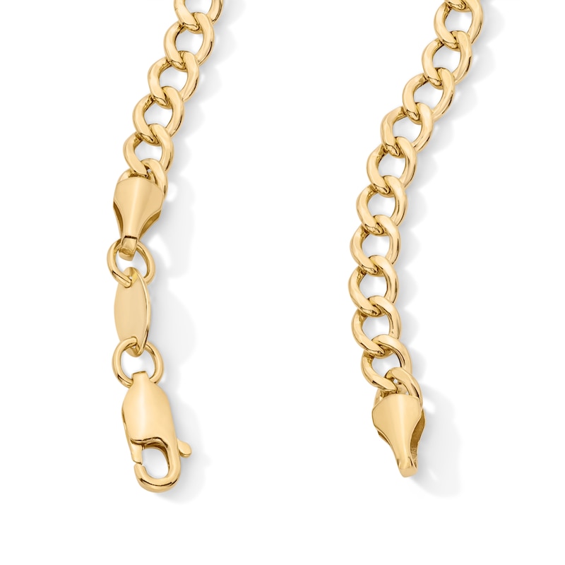 Main Image 2 of 10K Gold Bonded Sterling Silver Curb Chain - 18"
