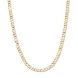10K Hollow Gold Curb Chain - 24"