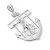 Thumbnail Image 2 of Sterling Silver Mariner Crucifix Necklace Charm