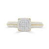 Thumbnail Image 3 of 10K Gold 1/5 CT. T.W. Lab-Grown Diamond Cushion Ring