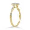 Thumbnail Image 2 of 10K Gold 1/5 CT. T.W. Oval Lab-Grown Twist Ring