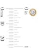 Thumbnail Image 2 of 10K Gold 1/5 CT. T.W. Lab-Grown Diamond Round Bezel Studs