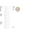 Thumbnail Image 2 of 10K Gold 1/3 CT. T.W. Lab-Grown Diamond Round Bezel Studs