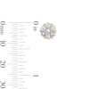 Thumbnail Image 2 of 10K Gold 1 CT. T.W. Lab-Grown Diamond Flower Cluster Studs