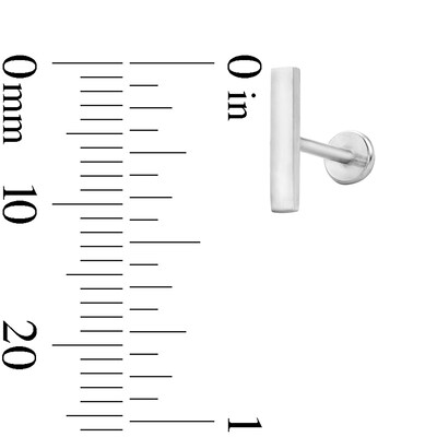 Solid Titanium Bar Cartilage Stud - 18G 5/16"