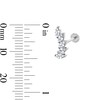 Thumbnail Image 2 of Solid Titanium CZ Marquise-Cut Cartilage Earring - 18G 5/16"