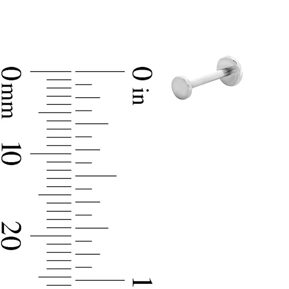Solid Titanium Disc Cartilage Stud - 18G 5/16"