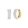 Thumbnail Image 1 of 10K Gold 1/3 CT. T.W. Lab-Grown Diamond Double Row Huggie Hoops